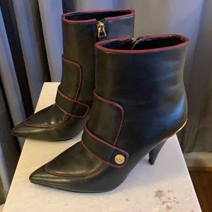 Nine West Leather Black Booties